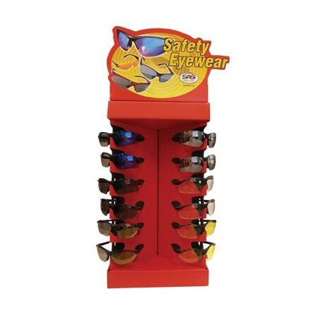 Sas Safety SIDE WINDER EYEWEAR DISPLAY SA5200-54